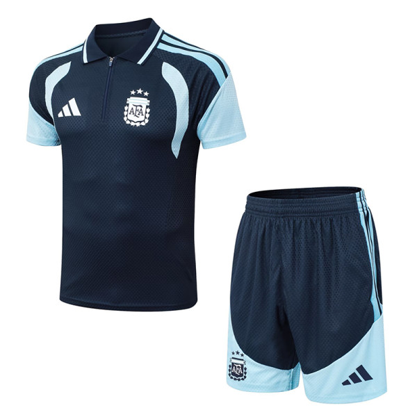 26/27 Argentina Royal Blue Half Pull Player Version Training Short Suit(半拉球员版)