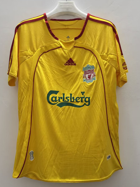 2006/2007 LIV Yellow Retro Soccer Jersey