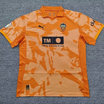 2026 Valencia Retro Edition Orange Fans Soccer Jersey(带复古章)