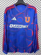 26/27 Universidad De Chile Home Long Sleeve Fans Soccer Jersey