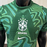 26/27 Brazil Goalkeeper Green Player Version Soccer Jersey