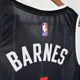 25/26 Raptors BARNES # 4 Black City Edition Top Quality Hot Pressing NBA Jersey