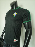 1998 Brazi Black Player Version Soccer Jersey