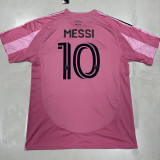 25/26 Inter Miami Home(MESSI#10) Champion Edition Fans Soccer Jersey带星