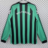 1994/1995 Wolfsburg Away Long Sleeve Retro Soccer Jersey