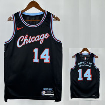 25/26 BULLS BUZELIS # 14 Black City Edition Top Quality Hot Pressing NBA Jersey