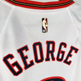 25/26 76ERS GEORGE #8White Retro Top Quality Hot Pressing Retro NBA Jersey