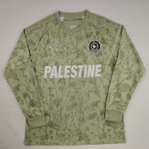 26/27 Palestine Light Green Long Sleeve Retro Soccer Jersey