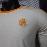 26/27 Bayern Beige White Player Version Long Sleeve  Retro Soccer Jersey