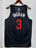 25/26 Raptors INGRAM # 3 Black City Edition Top Quality Hot Pressing NBA Jersey