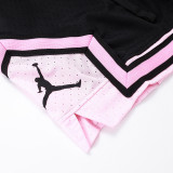 26/27 Flying Man Casual NBA Edition Mesh Black shorts#A2510
