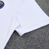 25-26 PSG White polo shirts pants suit