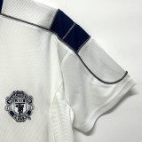 2000/2001 Man Utd White Away Retro Soccer Jersey