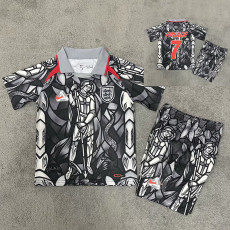 26/27 England Gemstone Special Edition Grey Kids Soccer Jersey(Ｎumber#7带号)
