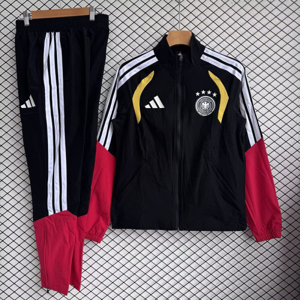 26/27 Germany Black Windbreaker Tracksuit