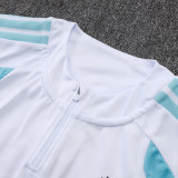 26/27 Argentina White Half Pull Tracksuit ## B26001(半拉链）