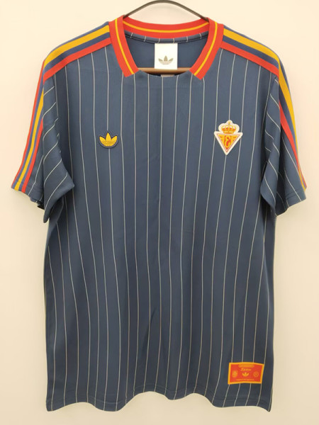 26/27 Spain Leisure Retro Edition Royal Blue Fans Soccer Jersey