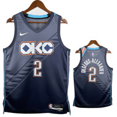 25/26 Thunder GIL GEOUS-ALEXANDE R # 2 Royal Blue City Edition Top Quality Hot Pressing NBA Jersey