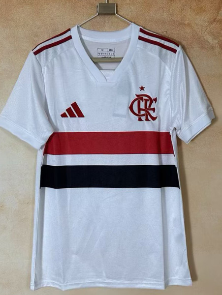 26/27 Flamengo White Fans Soccer Jersey