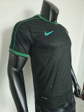 1998 Brazi Black Player Version Soccer Jersey
