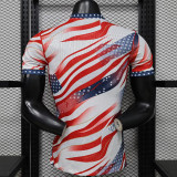 26-27 USA World Cup Commemorative Edition Ribbon Player Version Soccer Jersey