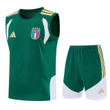 26-27 Italy Green Tank top and shorts suit