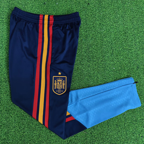 26/27 Spain Royal Blue Training Long Pants (Have Pocket)