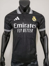 26/27 RMA Black Player Version Polo Shirts