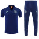 26-27 Man City Royal Blue polo shirts pants suit