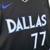 25/26 Dallas Mavericks DONCIC #77 Black City Edition Top Quality Hot Pressing NBA Jersey