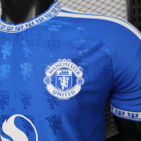 26/27 Man Utd Leisure Blue  Player Version Retro Soccer Jersey