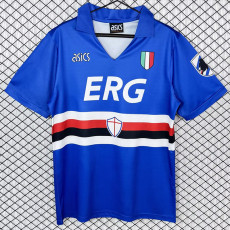 1991/1992 Sampdoria Home Retro Soccer Jersey