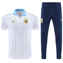 25/26 Argentina White polo shirts pants suit