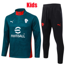 25/26 ACM Deep Green inkjet Kids Half Pull Tracksuit #E25221 (半拉链)