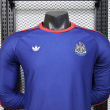 26/27 Newcastle Royal Blue Player Version Long Sleeve Retro T-shirt