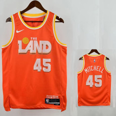 25/26 Cavaliers MITC HELL # 45Orange City Edition Top Quality Hot Pressing NBA Jersey