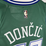 25/26 Dallas Mavericks DONCIC# 77 Green Retro Top Quality Hot Pressing NBA Jersey