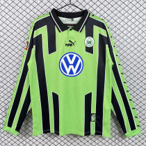 1999/2000 Wolfsburg Away Long Sleeve Retro Soccer Jersey