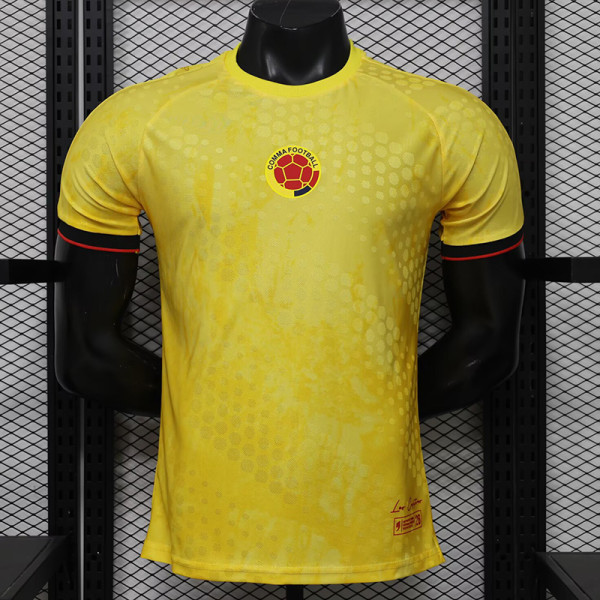 26-27 Colombia World Cup Commemorative Edition Yellow Player Version Soccer Jersey