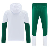 26-27 Italy White Hooded Windbreaker Tracksuit