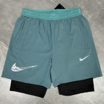 2026 NK Apple Green Double Layered Sports Shorts#1001果绿