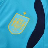 26/27 Spain Sky Blue Hooded Windbreaker Tracksuit