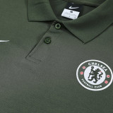 25/26 CHE Dark Green polo shirts pants suit