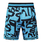 26/27 Flying Man Casual NBA Edition Black Blue shorts#C2518