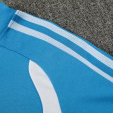 26-27AD Lake Blue Kids Half Pull Tracksuit#814(童装半拉链)