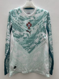 26/27 Portugal Away Long Sleeve Fans Soccer Jersey