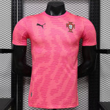 26/27 Portugal Pink Pattern Edition Player Version Soccer Jersey