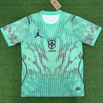 26/27 Brazil Goalkeeper Light Blue Fans Soccer Jersey