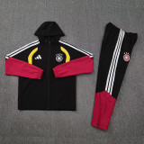 26/27 Germany Black Hooded Windbreaker Tracksuit
