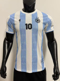 2026 Argentina (MARADONA#10Commemorative Edition) Light Blue Player Version Soccer Jersey